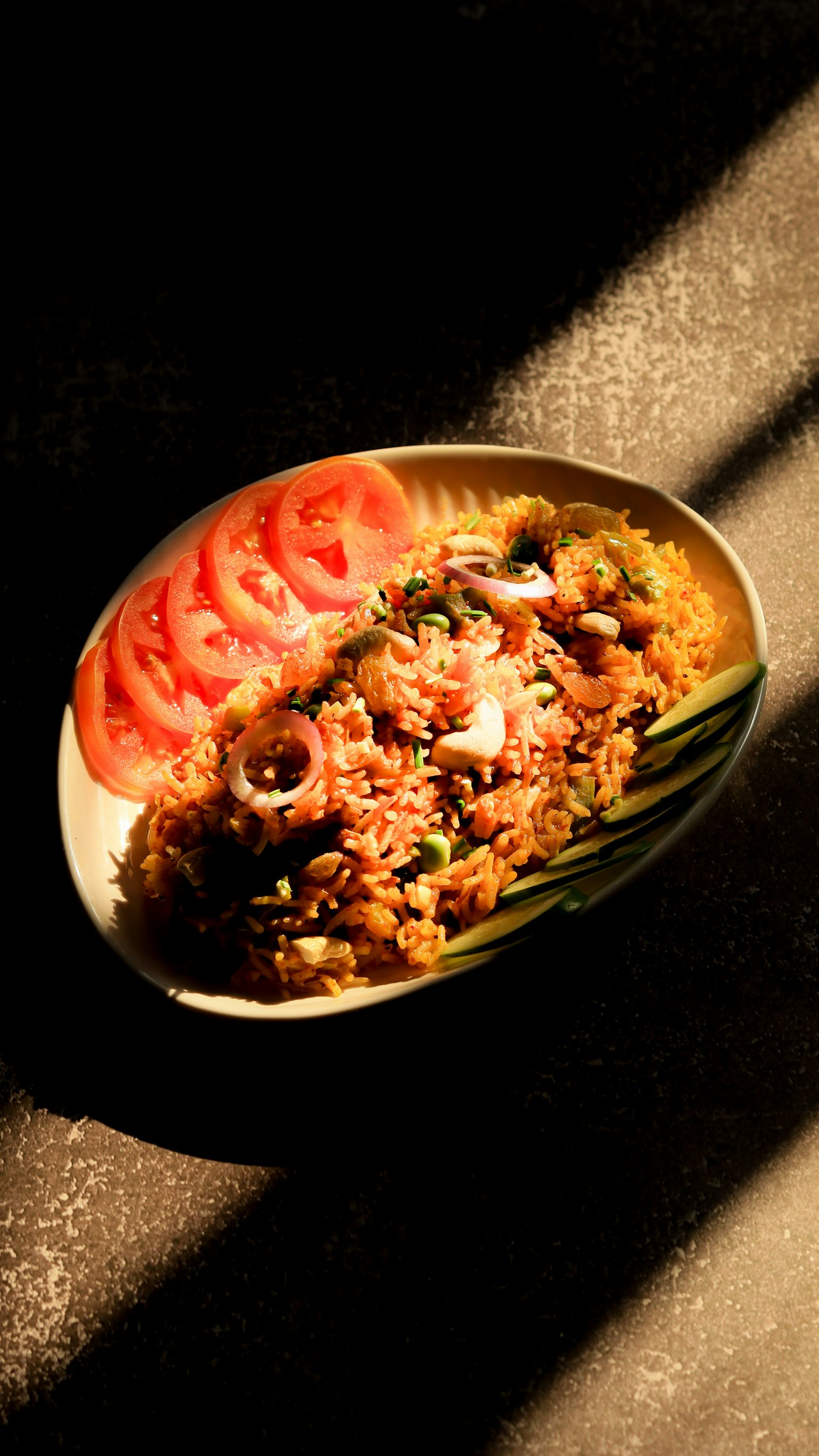 Spiced tomato rice