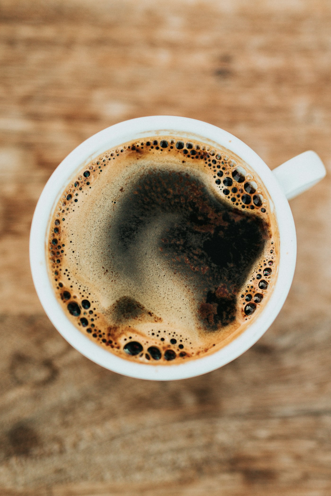 Frothy filter coffee